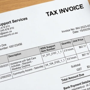 NDIS Compliant Invoicing